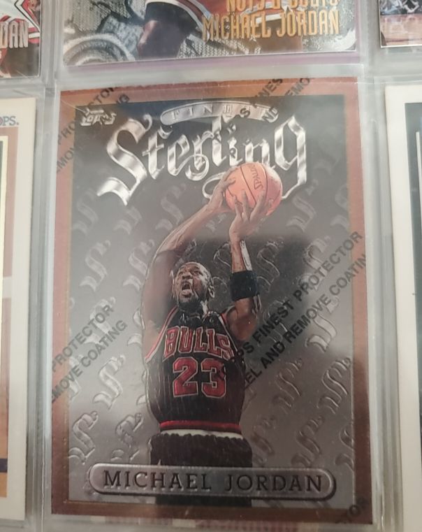 1996-97 Topps Finest Sterling #50 Michael Jordan — front
