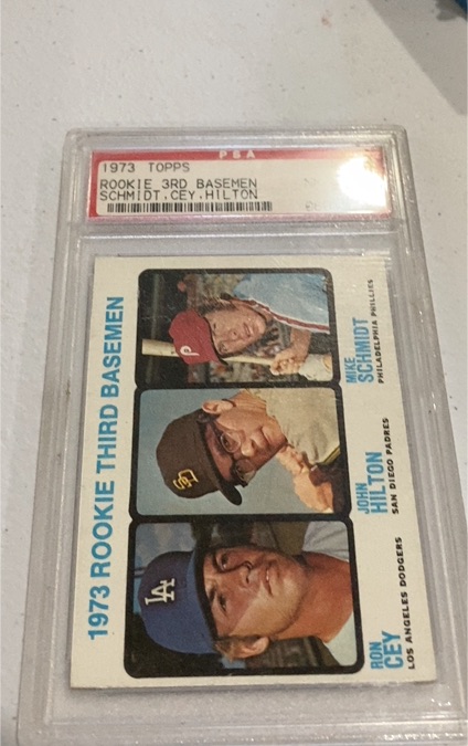 1973 Topps #615 Rookie 3rd Basemen Mike Schmidt — front