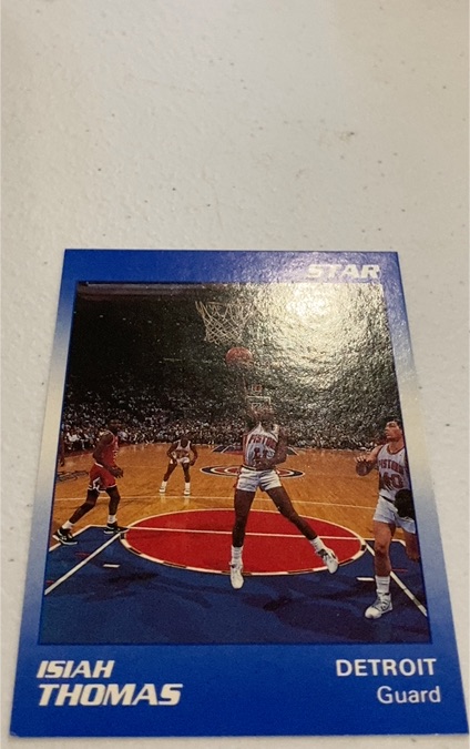 1990 Star Isiah Thomas Detroit Pistons — front