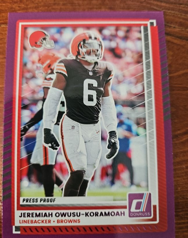 2025 Donruss #6 Jeremiah Owusu-Koramoah — front