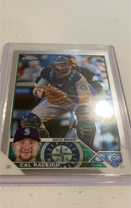 2023 Topps Chrome #141 Cal Raleigh — front