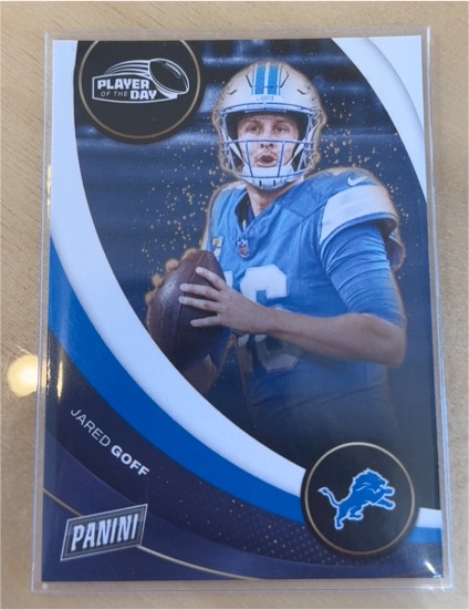 2024 Panini Player of the Day #40 Jared Goff — front