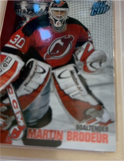 2002-03 Pacific Quest for the Cup #9 Martin Brodeur — front