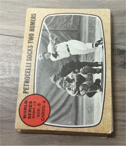 1968 Topps #156 World Series Game 6 Rico Petrocelli Socks Two Homers — front
