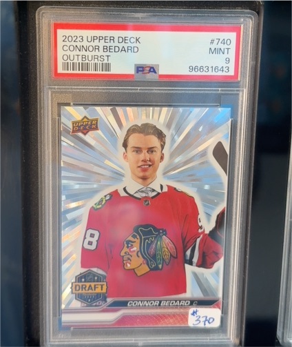 2023 Upper Deck #740 Connor Bedard Outburst — front
