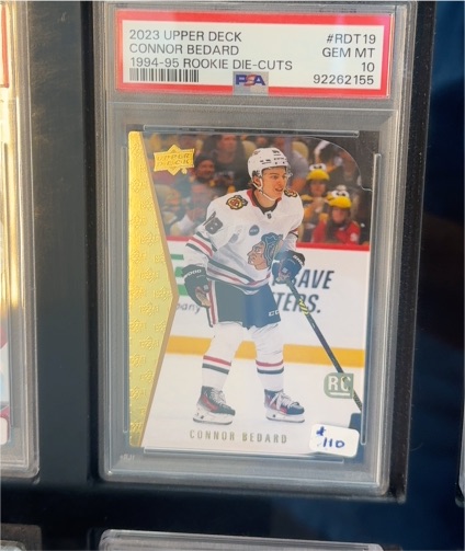 2023 Upper Deck #RDT19 Connor Bedard 1994-95 Rookie Die-Cuts — front