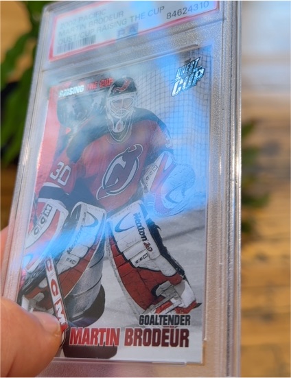 1999 Pacific Raising The Cup Martin Brodeur — front