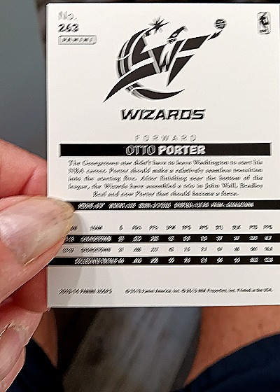 2013-14 Panini NBA Hoops #263 Otto Porter — back