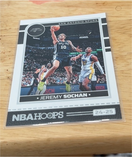 2024-25 Panini NBA Hoops #167 Jeremy Sochan — front