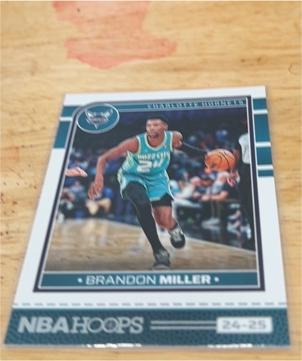 2024-25 Panini NBA Hoops #224 Brandon Miller — front
