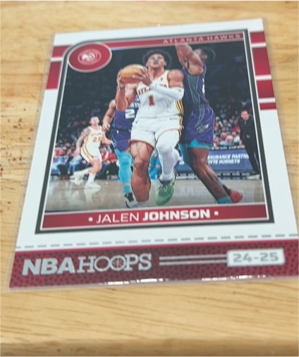 2024-25 Panini NBA Hoops #24-25 Jalen Johnson — front