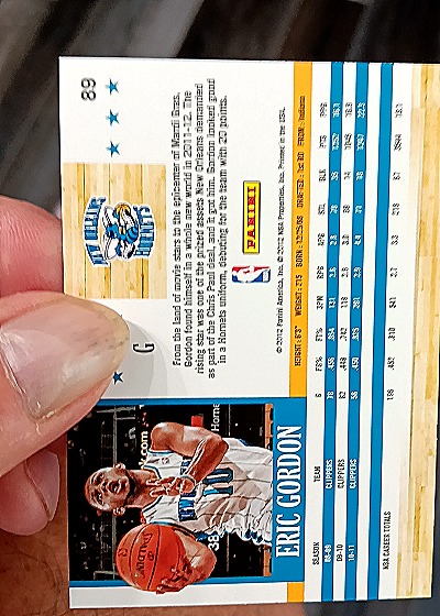 2011-12 Panini Basketball #68 Eric Gordon — back