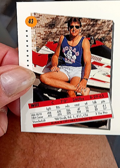 1991 SkyBox #43 Will Perdue — back
