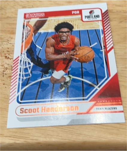 2024-25 Donruss #143 Scoot Henderson Portland Trail Blazers — front