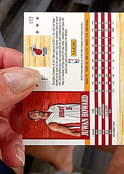 2011-12 Panini NBA Hoops #117 Juwan Howard — back