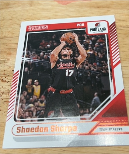 2024-25 Donruss #116 Shaedon Sharpe — front