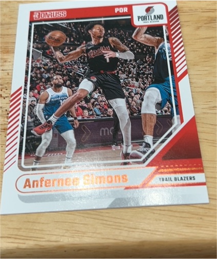 2024-25 Panini Donruss #114 Anfernee Simons — front