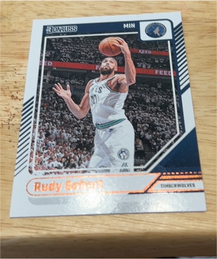 2024-25 Donruss #95 Rudy Gobert - Minnesota Timberwolves — front