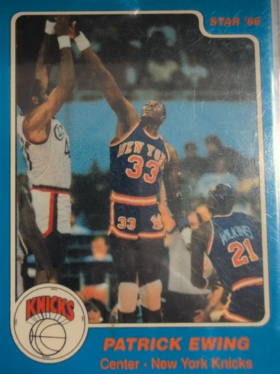 1985-86 Star #33 Patrick Ewing — front