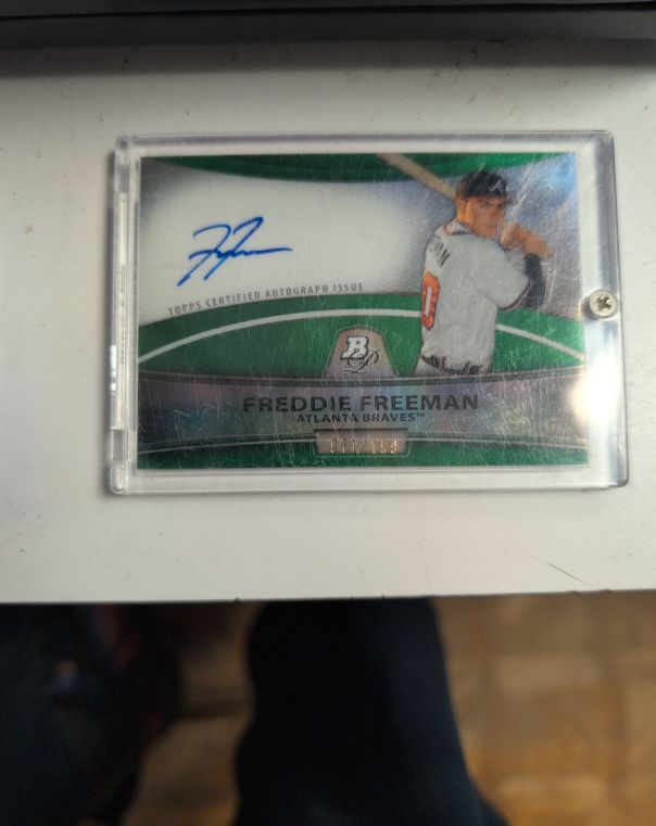 2010 Bowman Platinum #BPA-FF Freddie Freeman — front