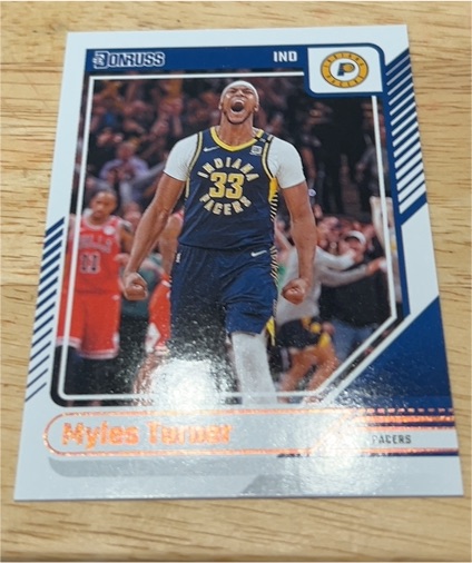 2024-25 Donruss #29 Myles Turner — front