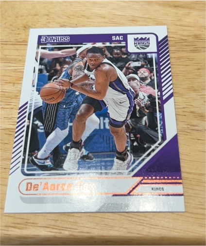 2024-25 Panini Donruss #26 De'Aaron Fox Sacramento Kings — front