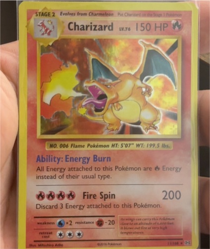 2016 Pokémon XY Evolutions #11 Charizard — front