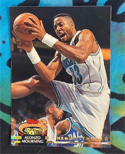 1992-93 Topps Stadium Club Members Choice #209 Alonzo Mourning — front