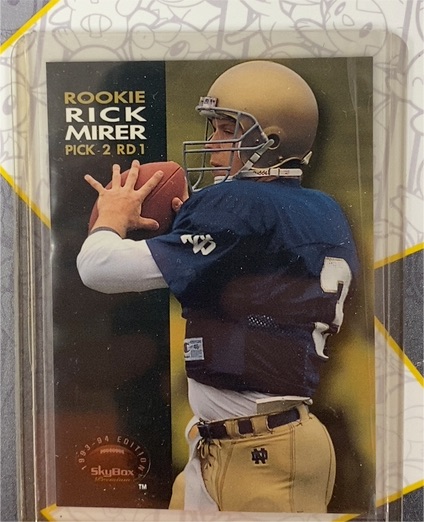 1993 SkyBox #89 Rick Mirer — front