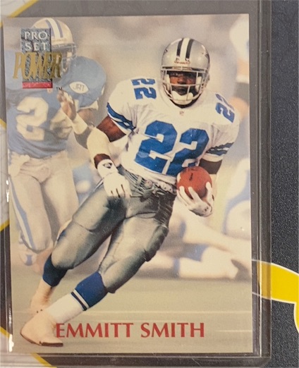 1992 Pro Set Power #22 Emmitt Smith — front