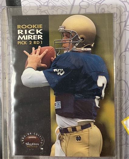 1993 SkyBox Premium #89 Rick Mirer Rookie — front
