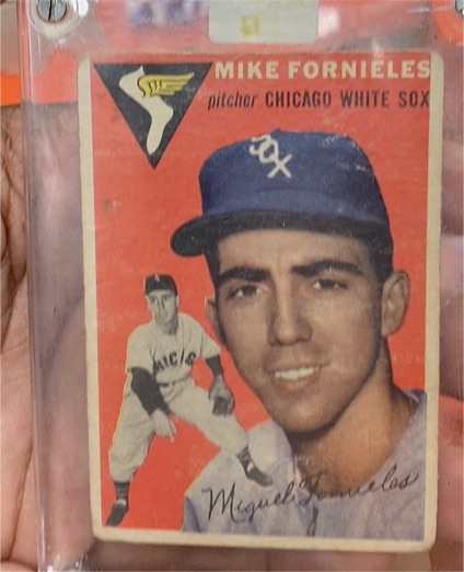 1954 Topps #154 Mike Fornieles — front