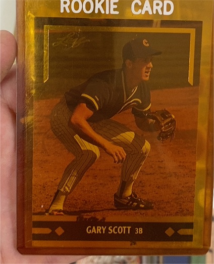 1991 Leaf Gold Rookies #BC4 Gary Scott — front