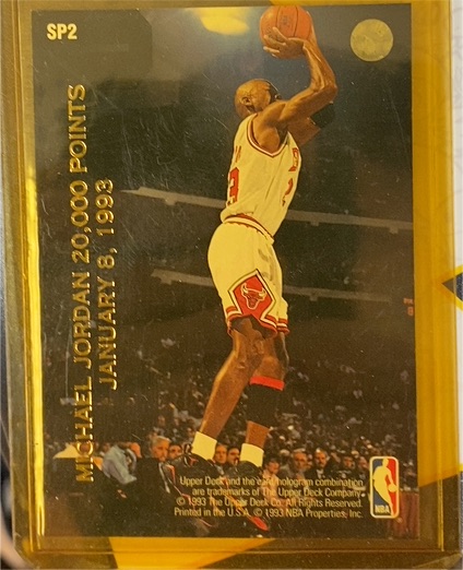 1992-93 Upper Deck #SP2 Michael Jordan 20,000 Points — front