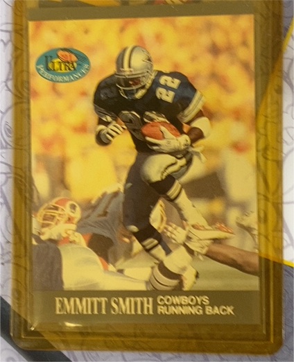 1991 Fleer Ultra Performances #1 Emmitt Smith — front