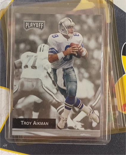 1993 Playoff #1 Troy Aikman — front