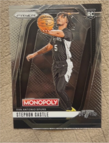 2024-25 Panini Prizm Monopoly #75 Stephon Castle — front
