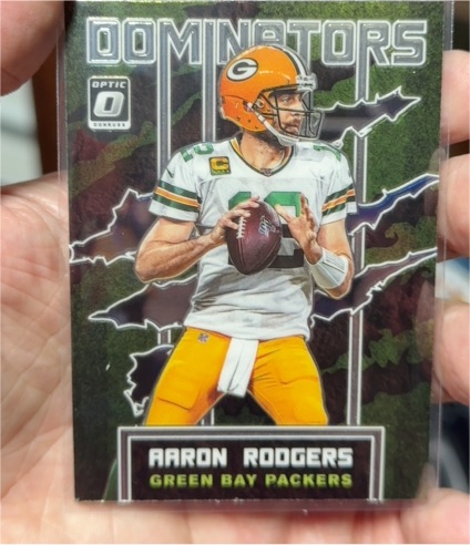 2020 Donruss Optic Dominators #DM-AR Aaron Rodgers — front