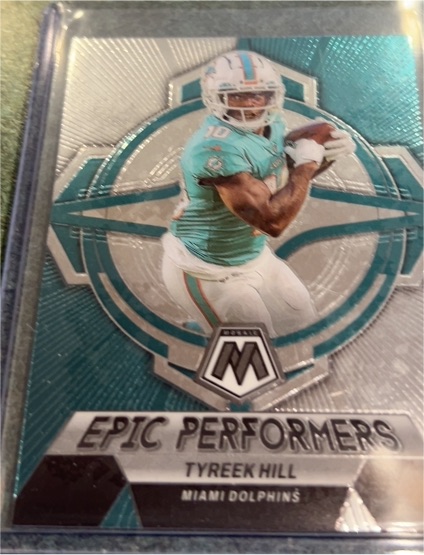 2023 Panini Mosaic Epic Performers #EP-TH Tyreek Hill — front
