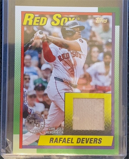 2025 Topps Series 1 1990 Topps Baseball Rafael Devers Relic #T90R-RD — front
