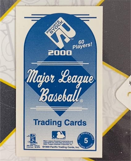 2000 Pacific Private Stock Major League Baseball Trading Cards — front