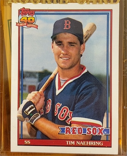 1991 Topps #702 Tim Naehring — front
