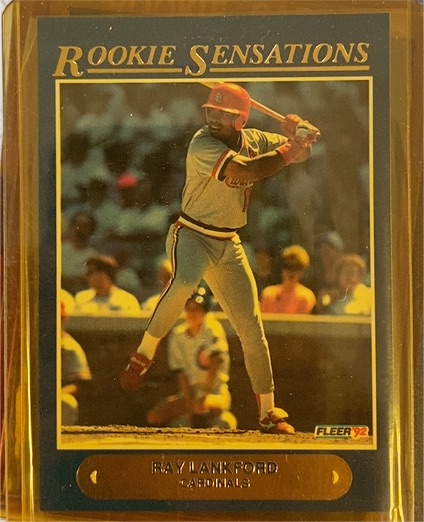1992 Fleer Rookie Sensations #17 Ray Lankford — front
