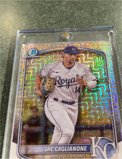 2025 Bowman Chrome #BCP-103 Jac Caglianone — front