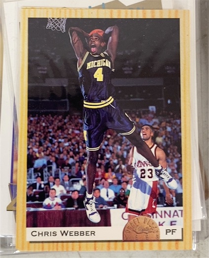 1993 Classic Draft Picks #1 Chris Webber — front