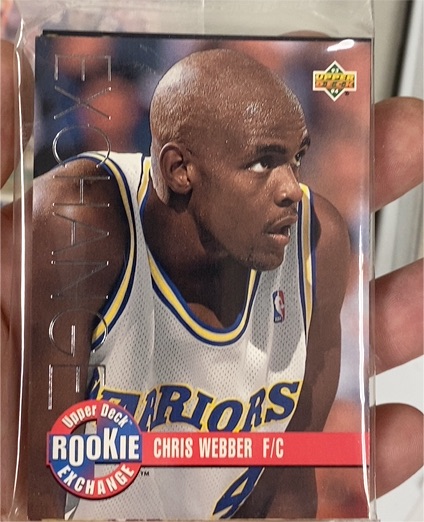 1993-94 Upper Deck Rookie Exchange #RE1 Chris Webber — front