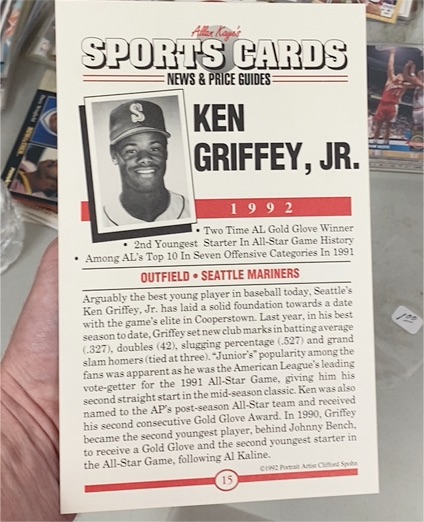 1992 Allen & Ginter #15 Ken Griffey Jr. — front
