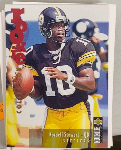 1995 Upper Deck Collector's Choice Update #U51 Kordell Stewart Rookie Card — front