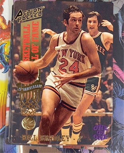 1993 Action Packed Hall of Fame #7 Bill Bradley — front