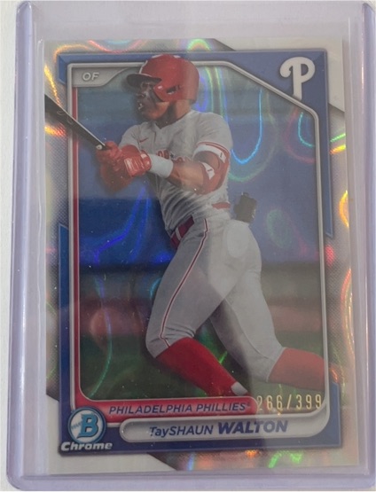 2024 Bowman Chrome #BCP-113 TayShaun Walton — front